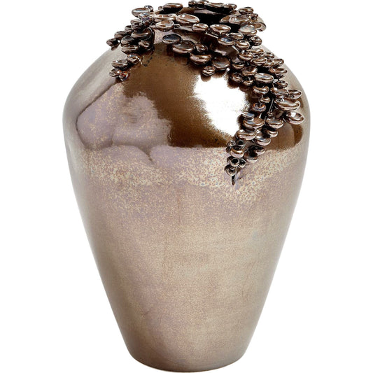 Cascading Reef Vase by Global Views. Made from ceramic in a transitional style.