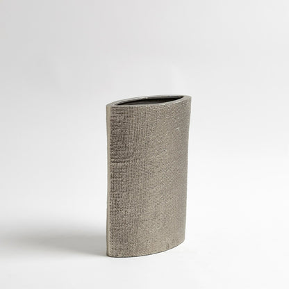 Hemp Etched Vase by Global Views in brass. Made from aluminum in a eclectic & global style.