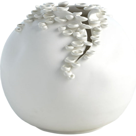 Cascading Reef Vase by Global Views. Made from ceramic in a transitional style.