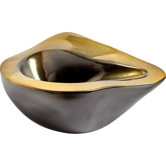 Formation Bowl by Global Views in black, gold. Made from ceramic in a eclectic & global style.