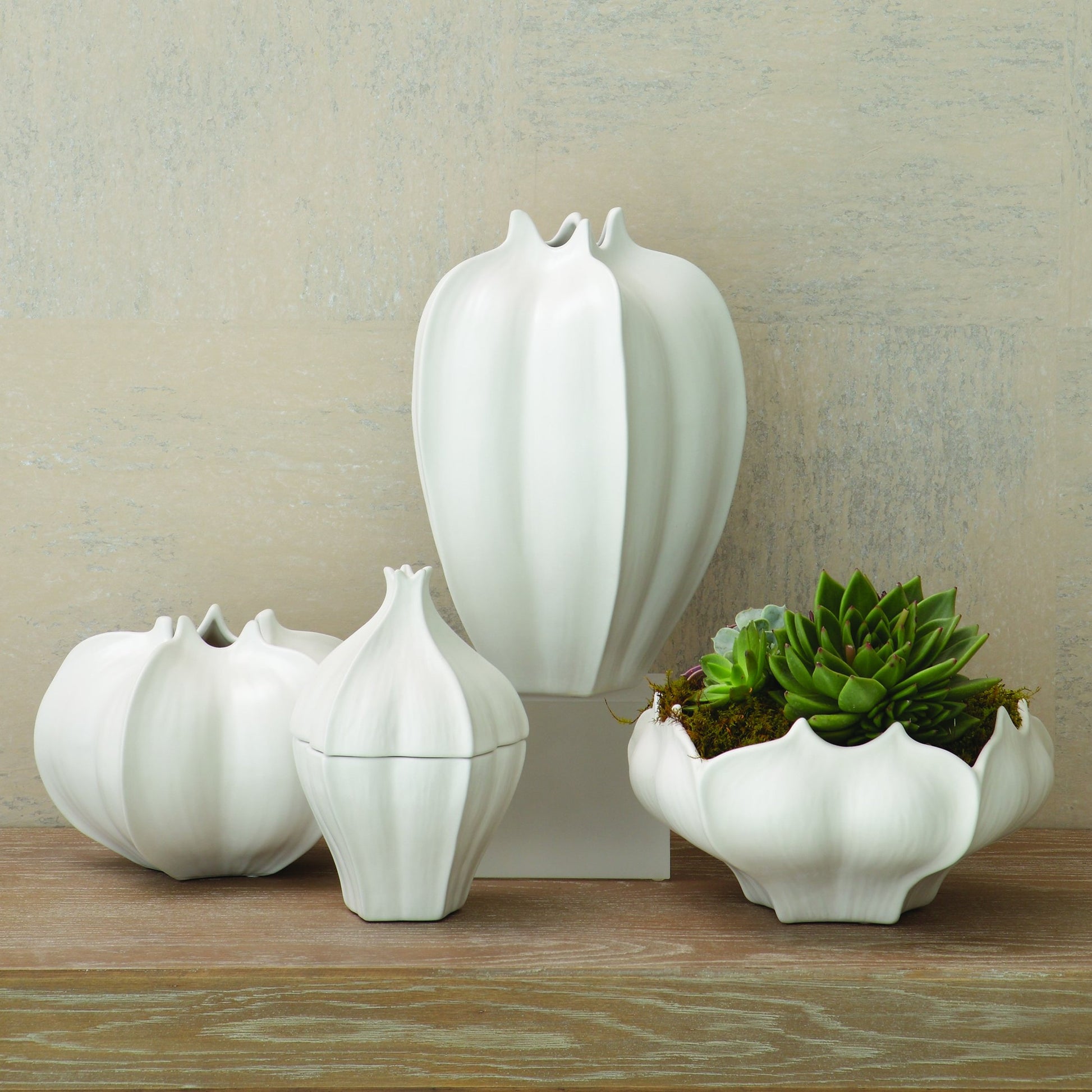 Star Fruit Vase by Global Views. Made from ceramic in a coastal style.