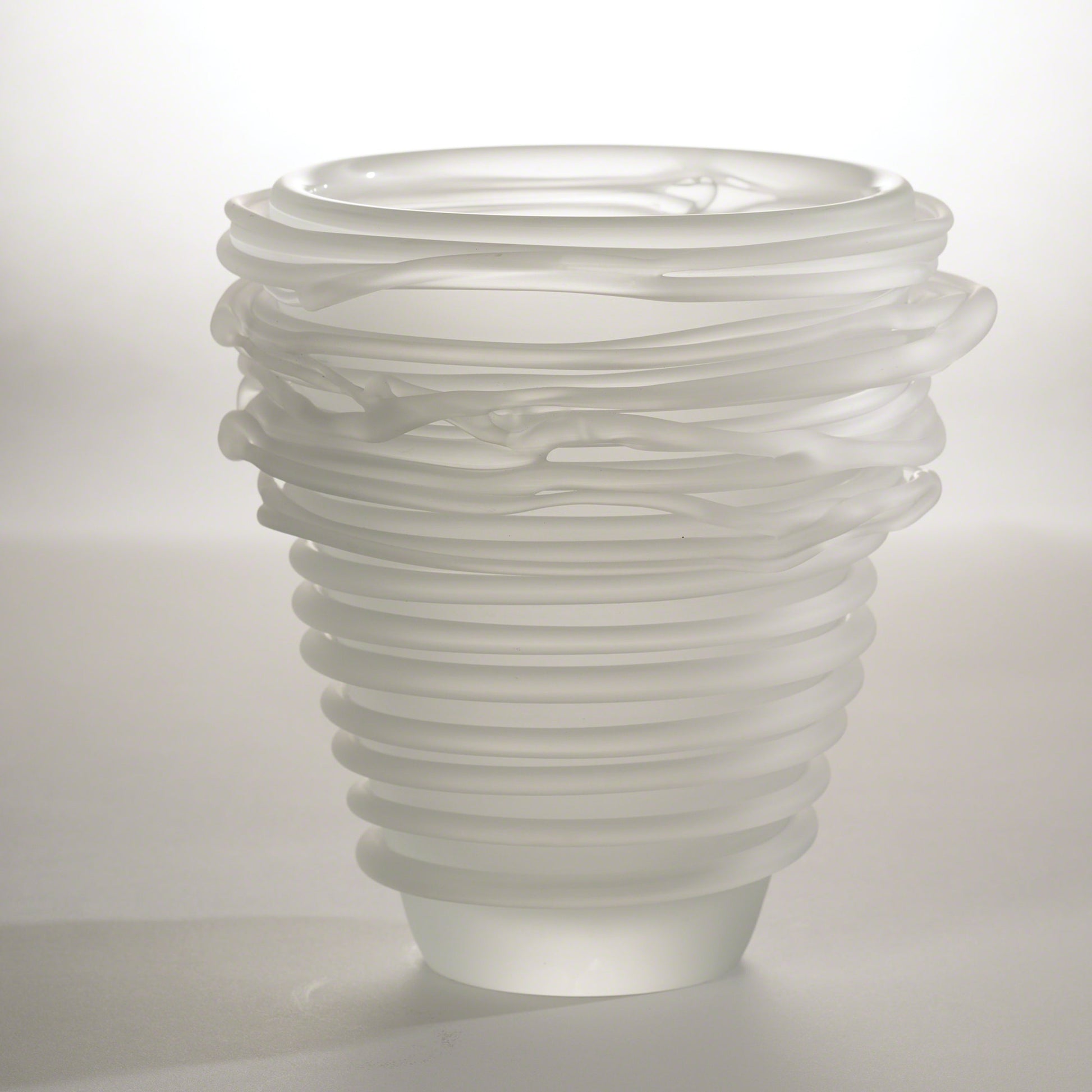 Tornado Vase by Global Views. Made from glass in a modern style.