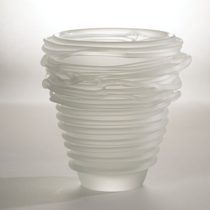 Tornado Vase by Global Views. Made from glass in a modern style.