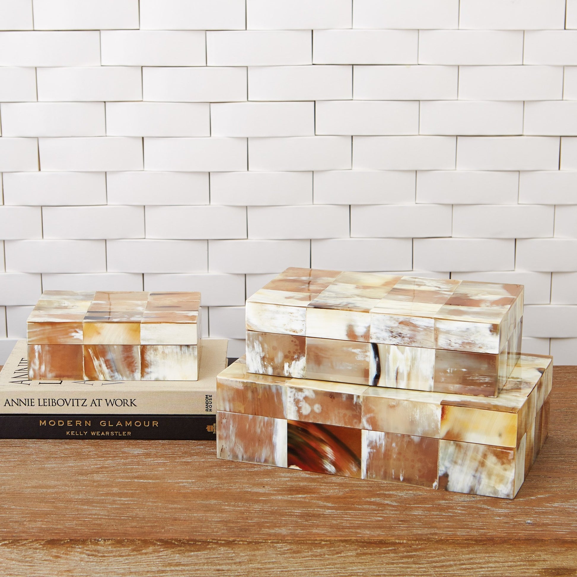 Sierra Horn Box by Global Views in natural. Made from unique in a eclectic & global style.