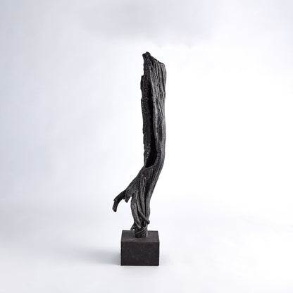 Iron Driftwood Sculpture by Global Views. Made from cast iron, marble in a eclectic & global style.