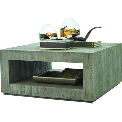 Driftwood Square Coffee Table by Global Views. Made from mango, mdf in a modern style.