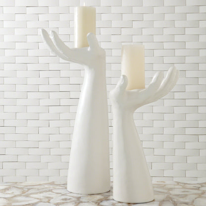 Palma Candleholder by Global Views. Made from ceramic in a eclectic & global style.