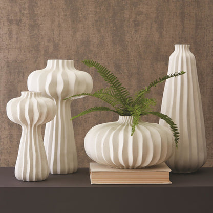 Lithos Vase by Global Views. Made from ceramic in a coastal style.