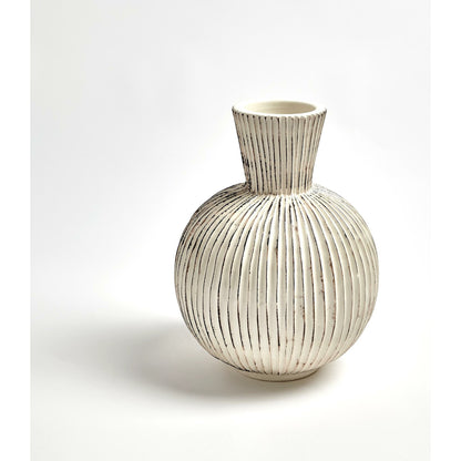 Furrow Sphere Vase by Global Views. Made from ceramic in a eclectic & global style.