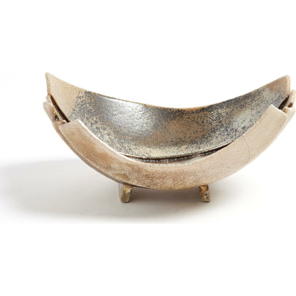 Strata Bowl by Global Views in raku. Made from ceramic in a eclectic & global style.