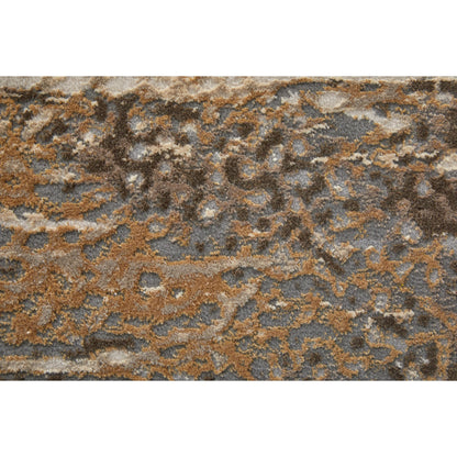 Parker Transitional Rug - 3705F by Feizy in tan, ivory, brown. Made from viscose, polyester in a unique style.