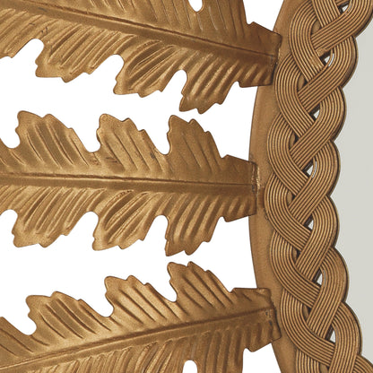 Elouise Mirror by Lifestyle by JY in antique brass. Made from metal in a transitional style.