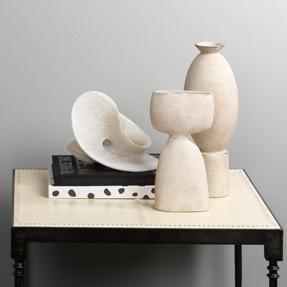 Anatomy Decorative Vase by Jamie Young in off white. Made from ceramic in a modern style.