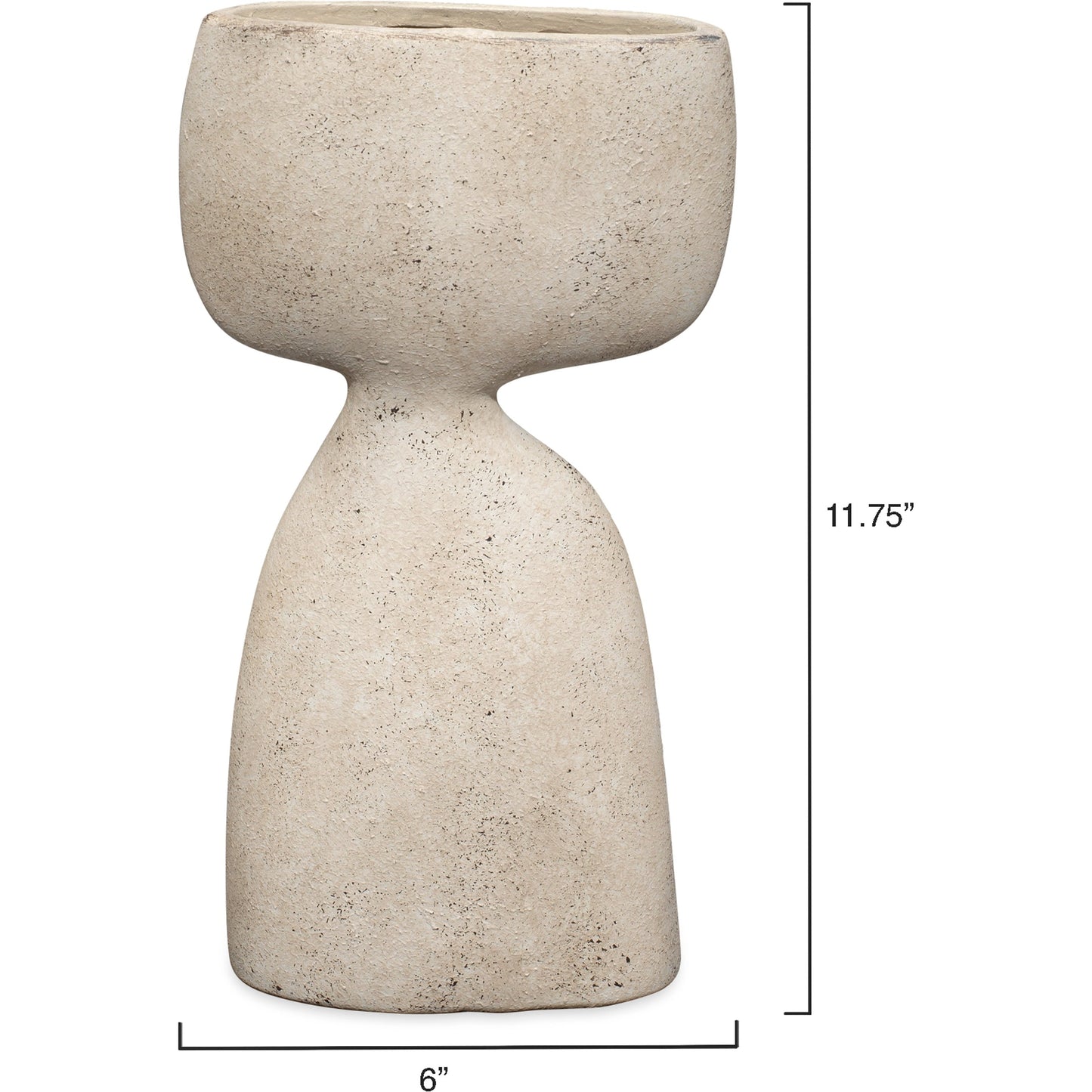 002 SI-1822170 | Additional Silo | Anatomy Decorative Vase by Jamie Young in off white. Made from ceramic in a modern style.