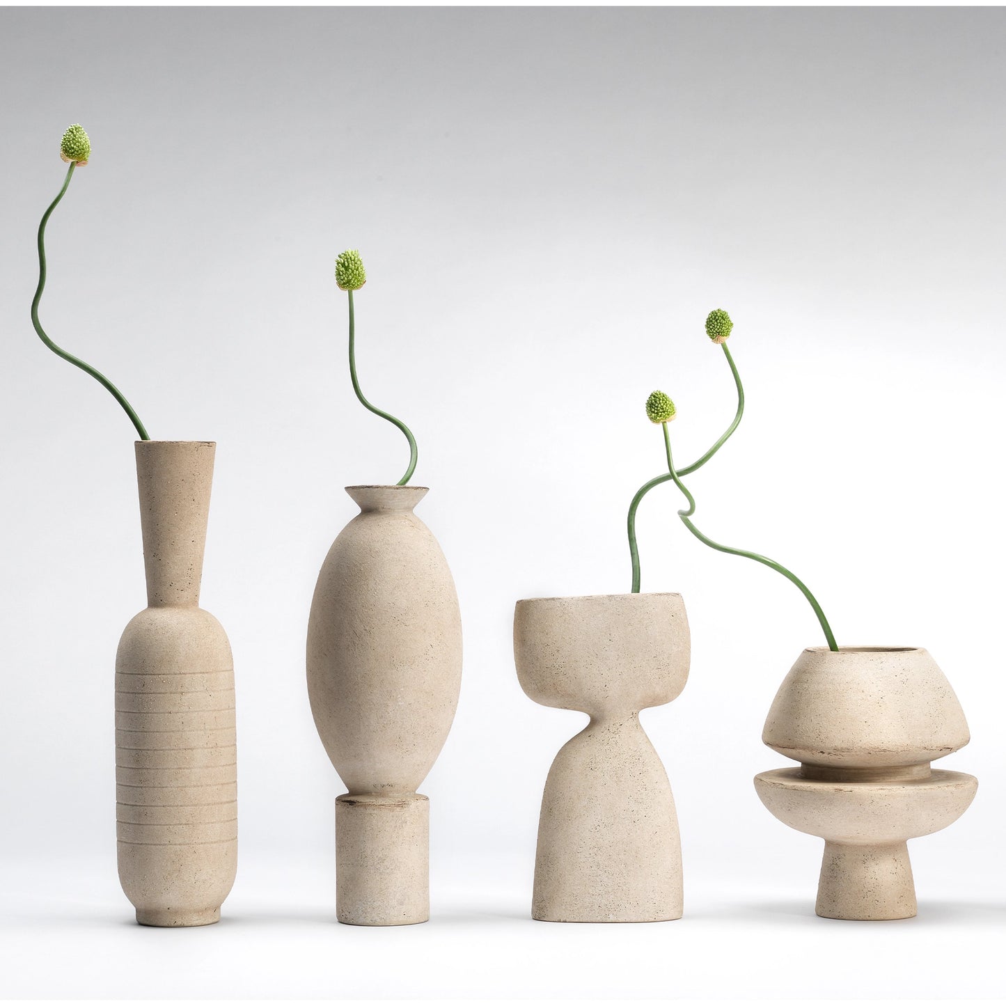 007 SI-1822170 | Lifestyle | Anatomy Decorative Vase by Jamie Young in off white. Made from ceramic in a modern style.