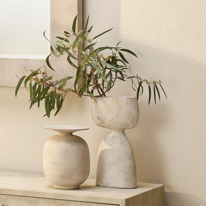Anatomy Decorative Vase by Jamie Young in off white. Made from ceramic in a modern style.