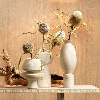 Anatomy Decorative Vase by Jamie Young in off white. Made from ceramic in a modern style.