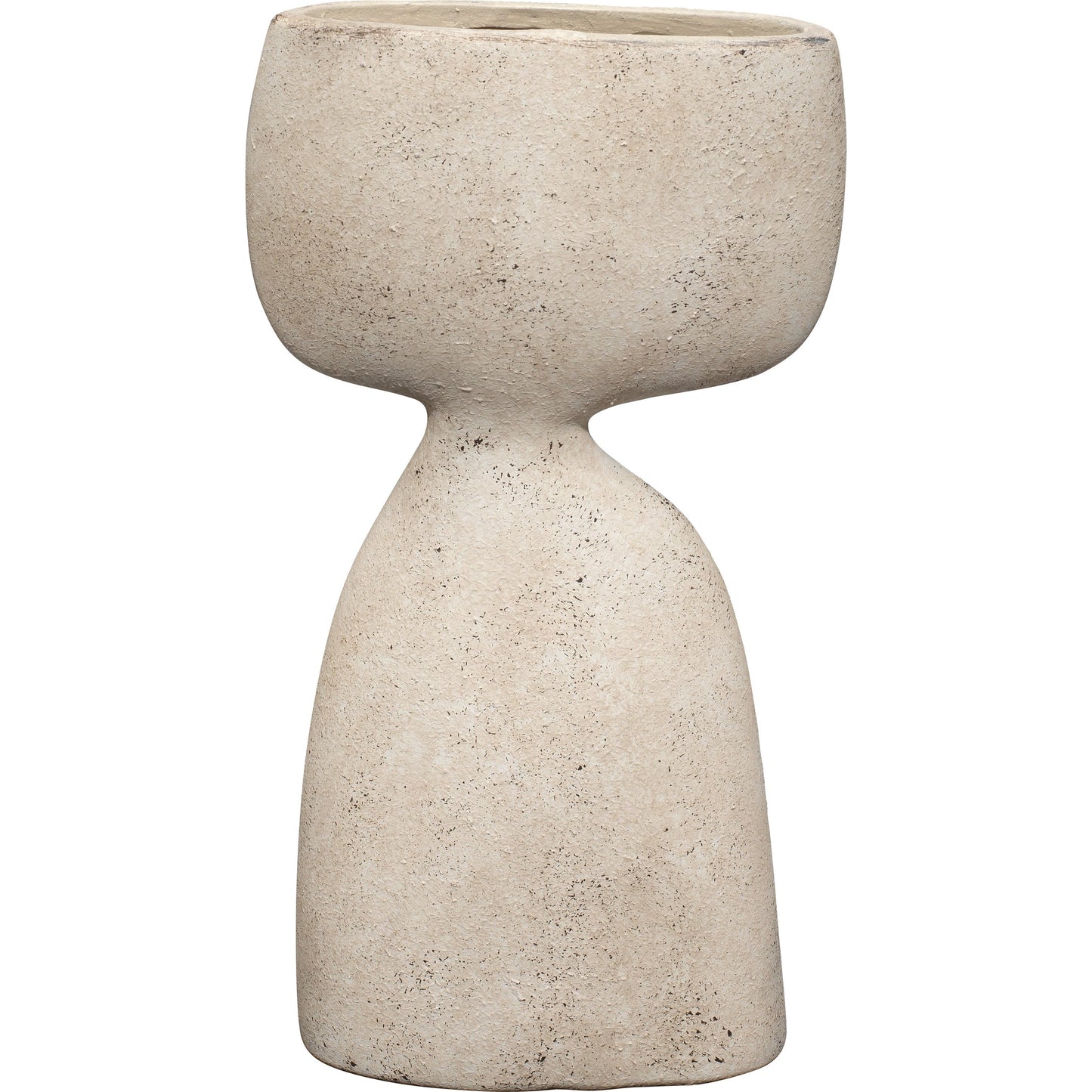 001 SI-1822170 | Primary Silo | Anatomy Decorative Vase by Jamie Young in off white. Made from ceramic in a modern style.