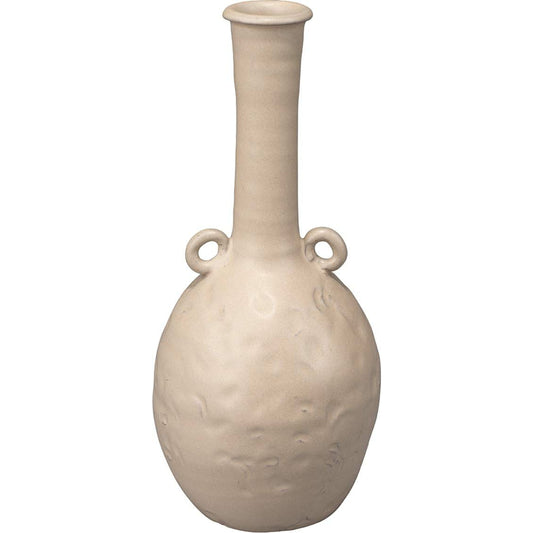 Babar Vase by Jamie Young in beige. Made from ceramic in a eclectic & global style.