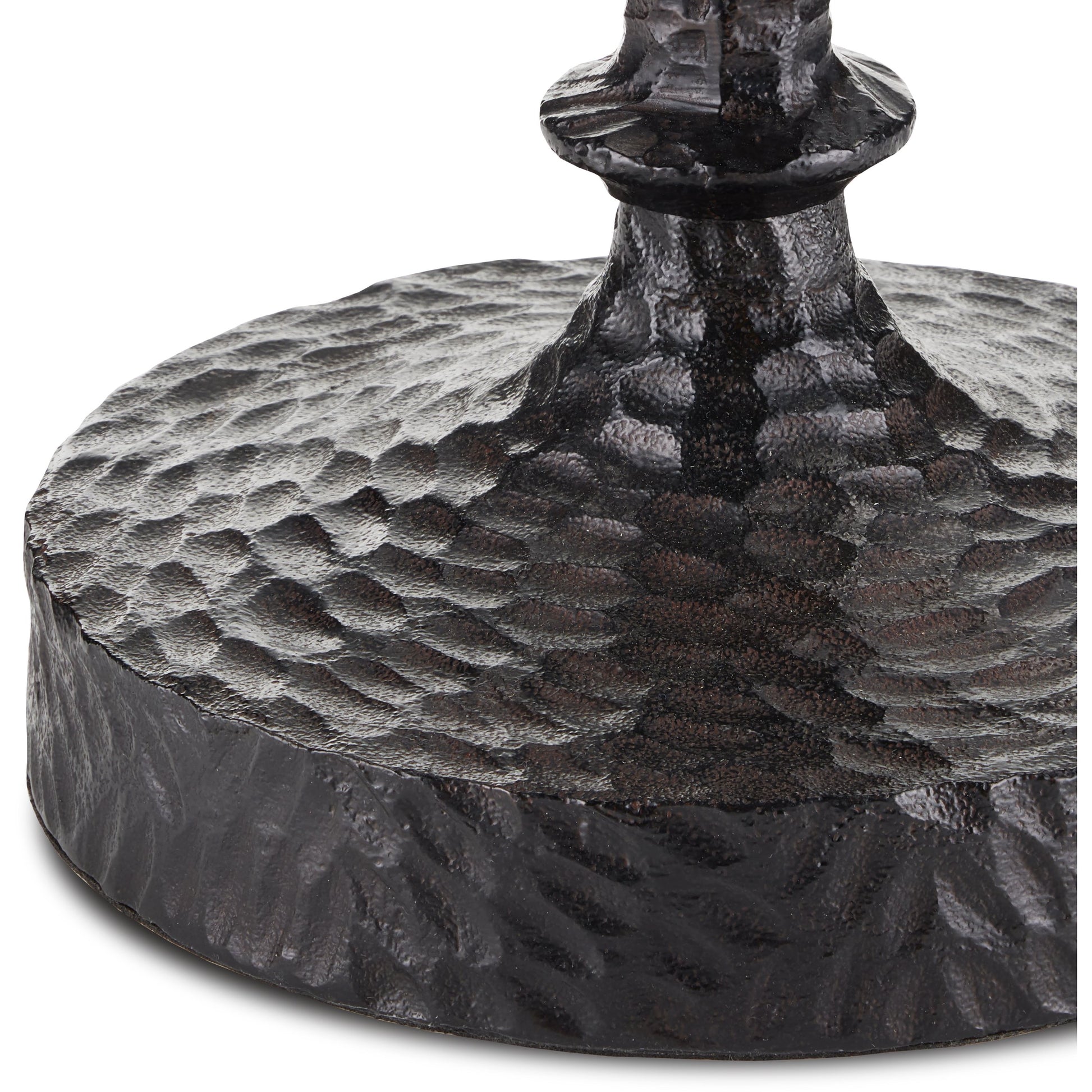 Gallo Accent Table by Currey and Company in bronze. Made from cast aluminum in a modern style.