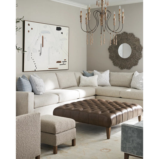 Hannah Chandelier by Currey and Company in stockholm white, rust. Made from wrought iron, wood in a traditional style.