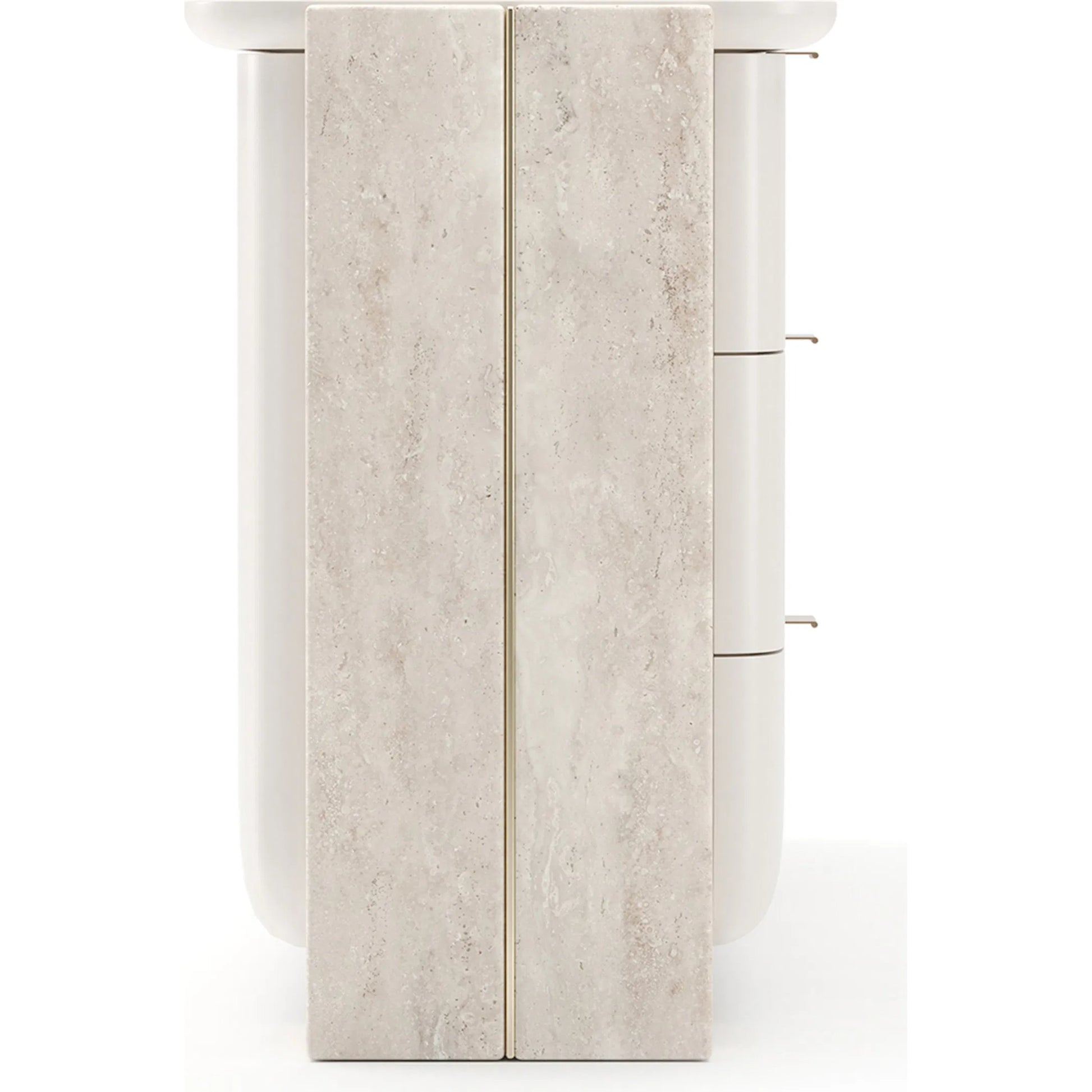 Overlap Dresser by Caracole. Made from stone in a transitional style.