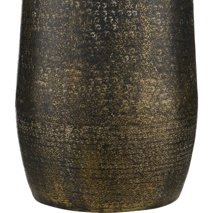 Brigadier Floor Lamp by Currey and Company in antique brass, black, whitewash. Made from aluminum in a modern style.