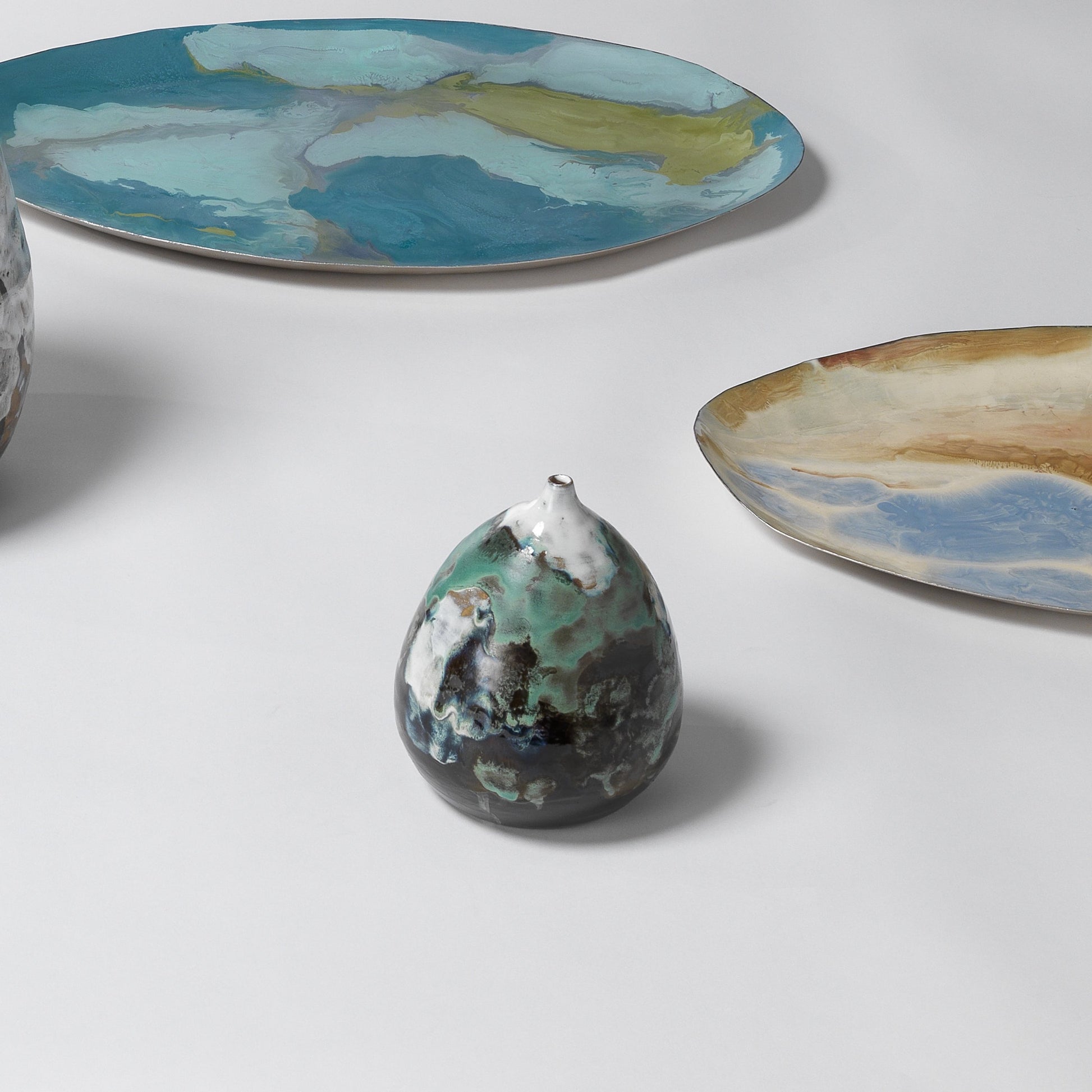 Collage Vase by Jamie Young in multi. Made from ceramic in a eclectic & global style.