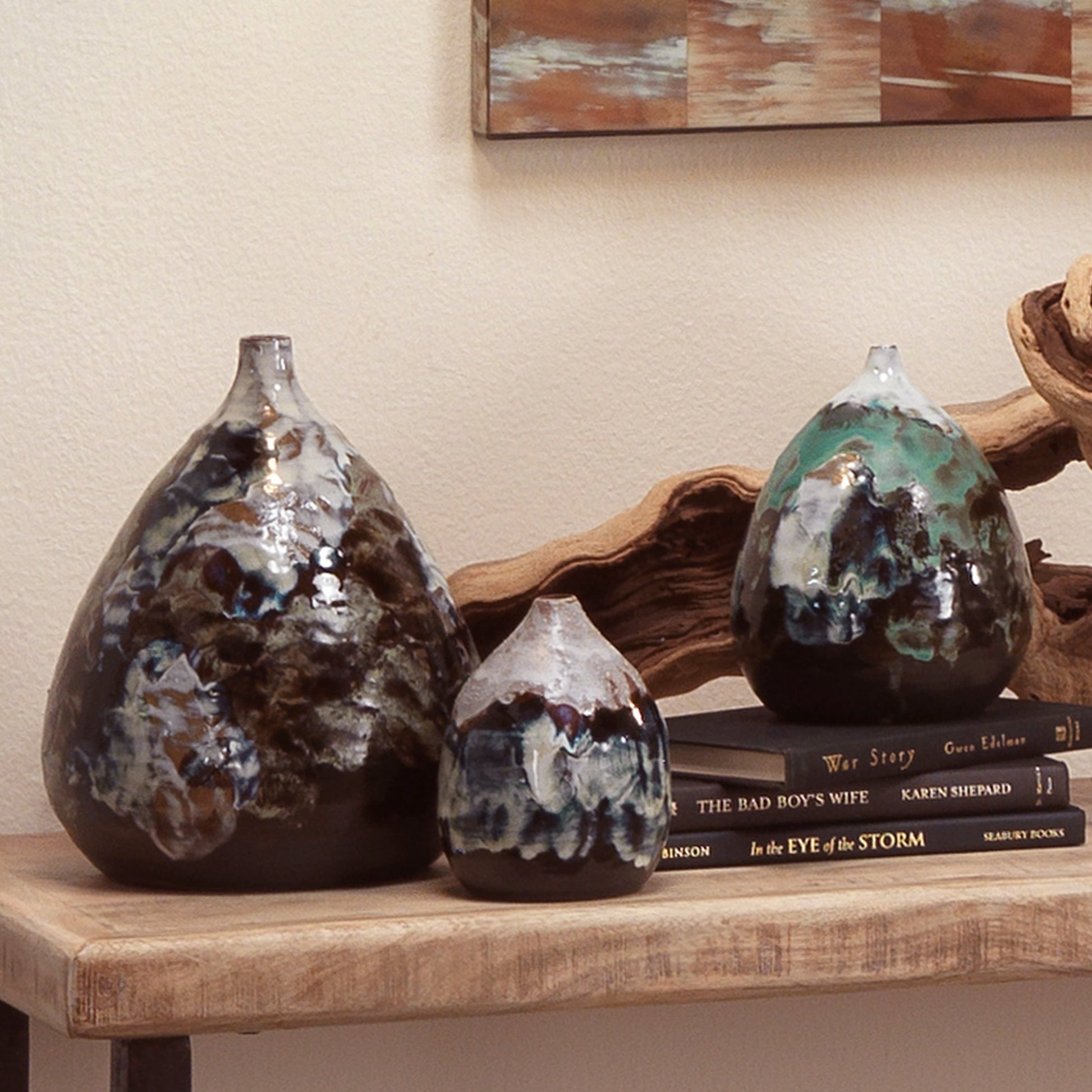 Collage Vase by Jamie Young in multi. Made from ceramic in a eclectic & global style.
