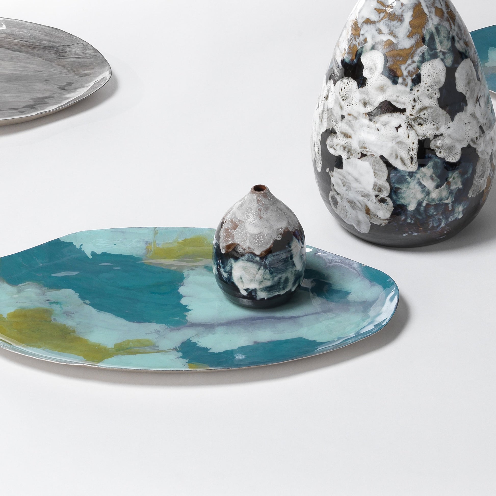 Collage Vase by Jamie Young in multi. Made from ceramic in a eclectic & global style.
