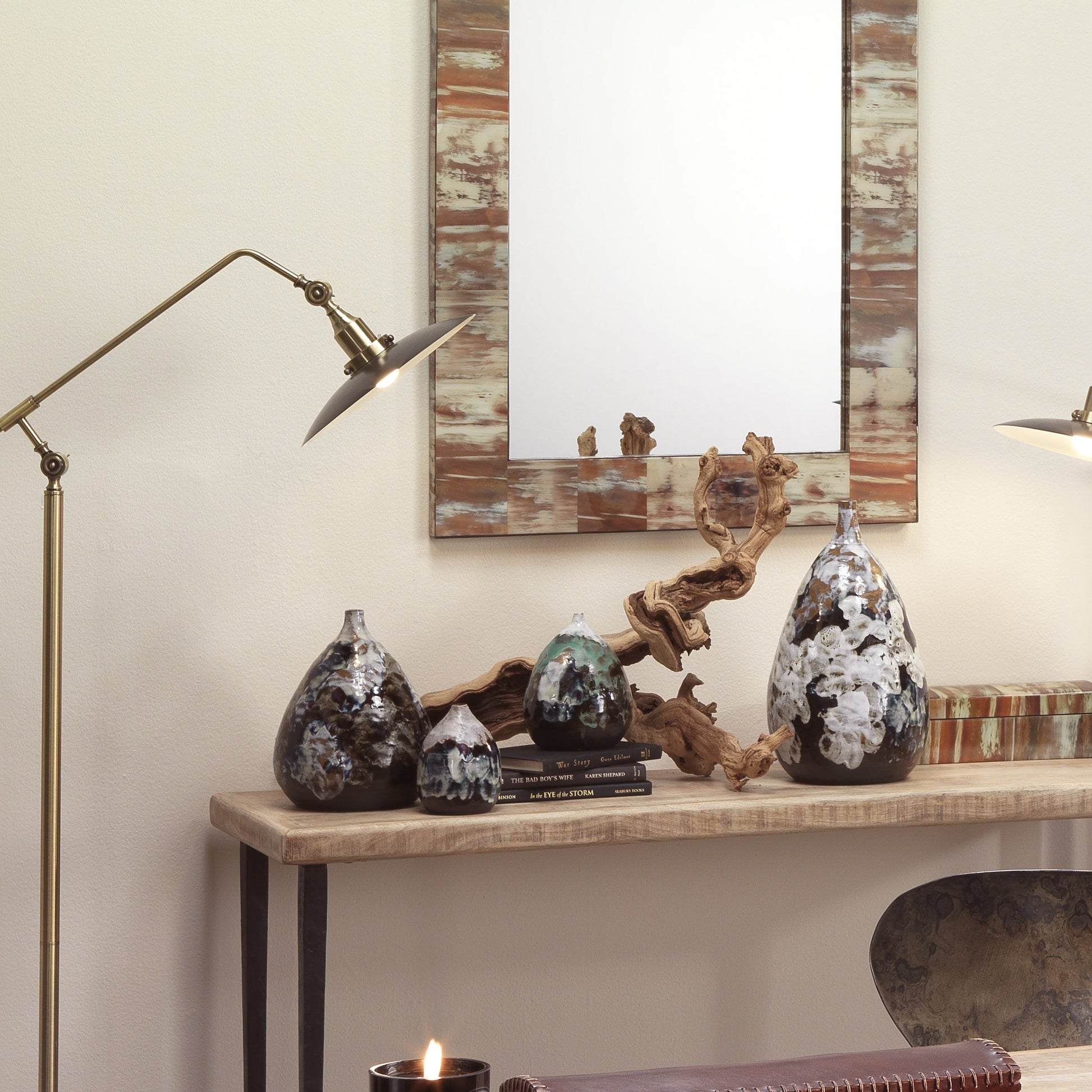 Collage Vase by Jamie Young in multi. Made from ceramic in a eclectic & global style.