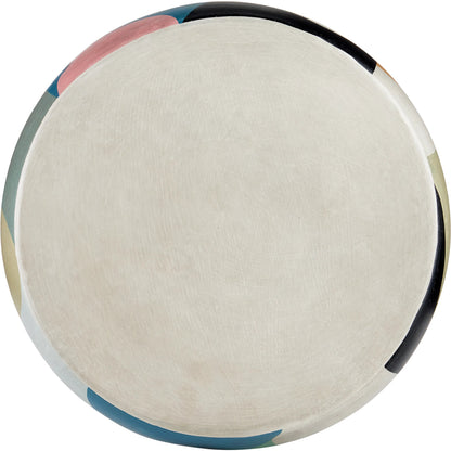 So Nouveau Accent Table by Currey and Company in multicolor. Made from terracotta in a modern style.