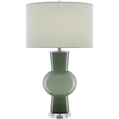 Duende Table Lamp by Currey and Company. Made from glass, optic crystal in a eclectic & global style.