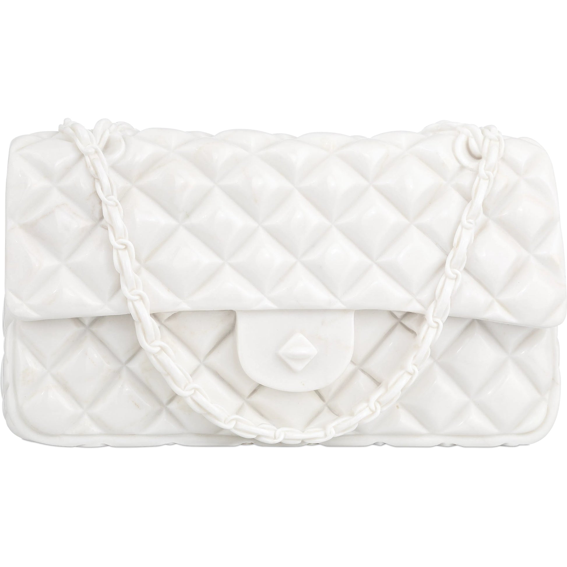 The Gabrielle by Currey and Company in white. Made from marble in a modern style.
