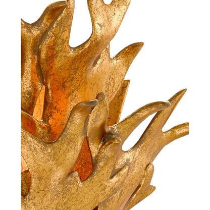 Formby Wall Sconce by Currey and Company in gold leaf. Made from cast aluminum in a eclectic & global style.