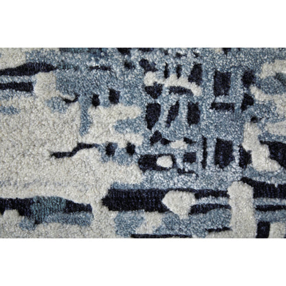 Zarah Rug - ZRH8917F by Feizy in blue, ivory. Made from viscose, wool in a unique style.