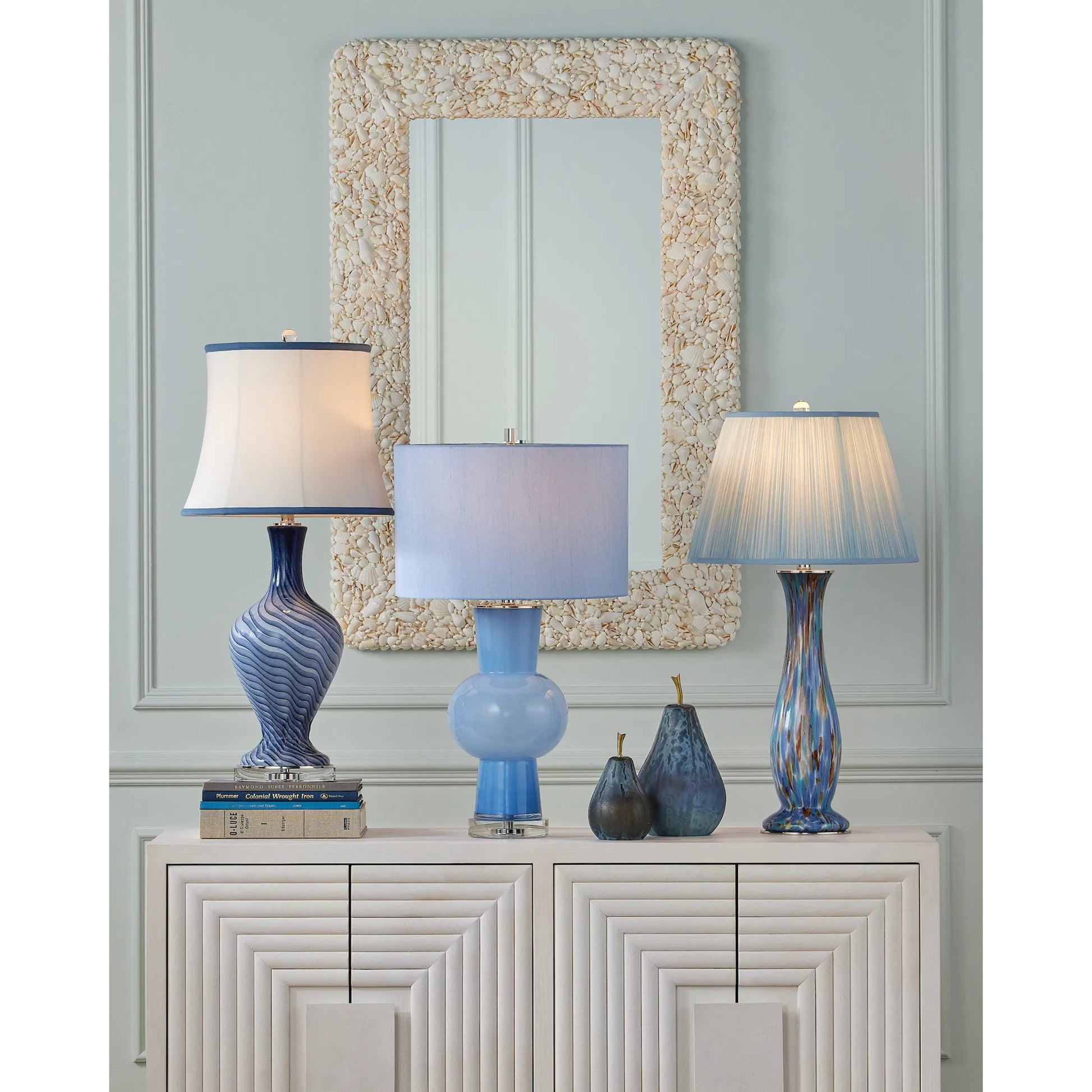 Duende Table Lamp by Currey and Company. Made from glass, optic crystal in a eclectic & global style.