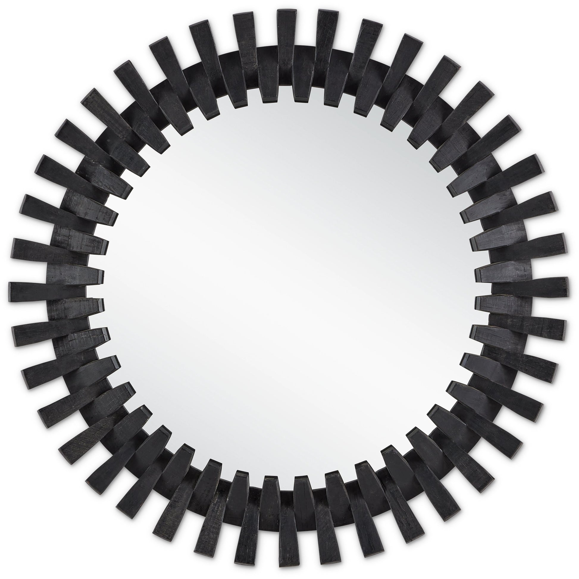 Diza Mirror by Currey and Company. Made from wood, glass in a modern style.