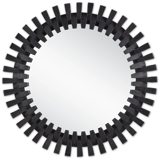 Diza Mirror by Currey and Company. Made from wood, glass in a modern style.