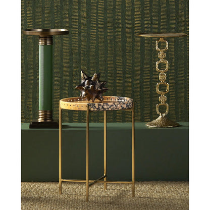 Jacks Object Set by Currey and Company in antique brass. Made from scorched bronze in a modern style.