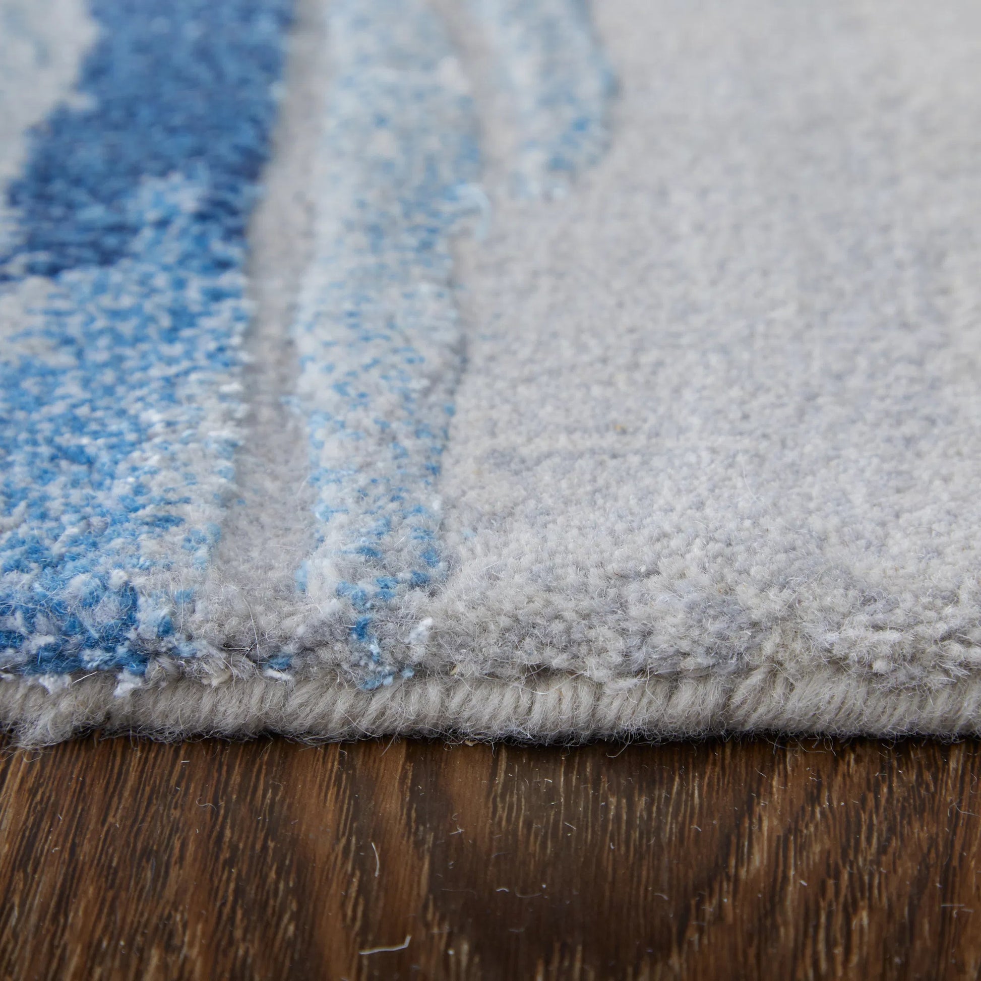 Kawai Rug - KAW8984F by Feizy in blue, gray. Made from wool, viscose in a unique style.