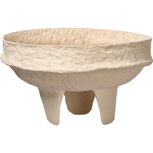 Field Low Bowl by Jamie Young. Made from cotton mache in a rustic style.