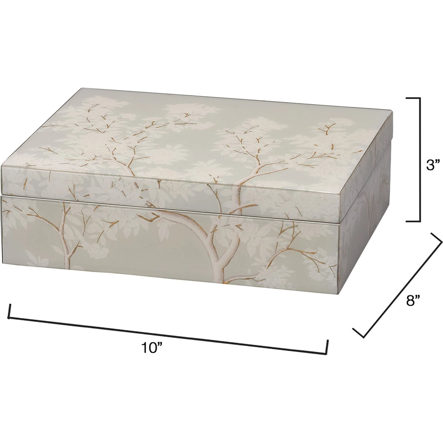 003 SI-2249056 | Additional Silo | Garland Box by Jamie Young. Made from mdf, paper in a traditional style.