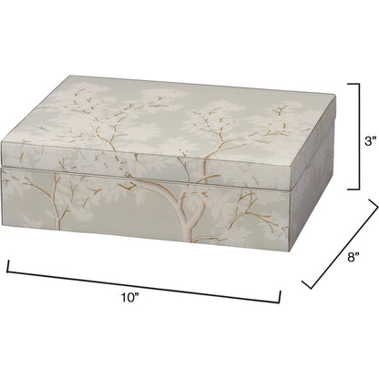 Garland Box by Jamie Young. Made from mdf, paper in a traditional style.