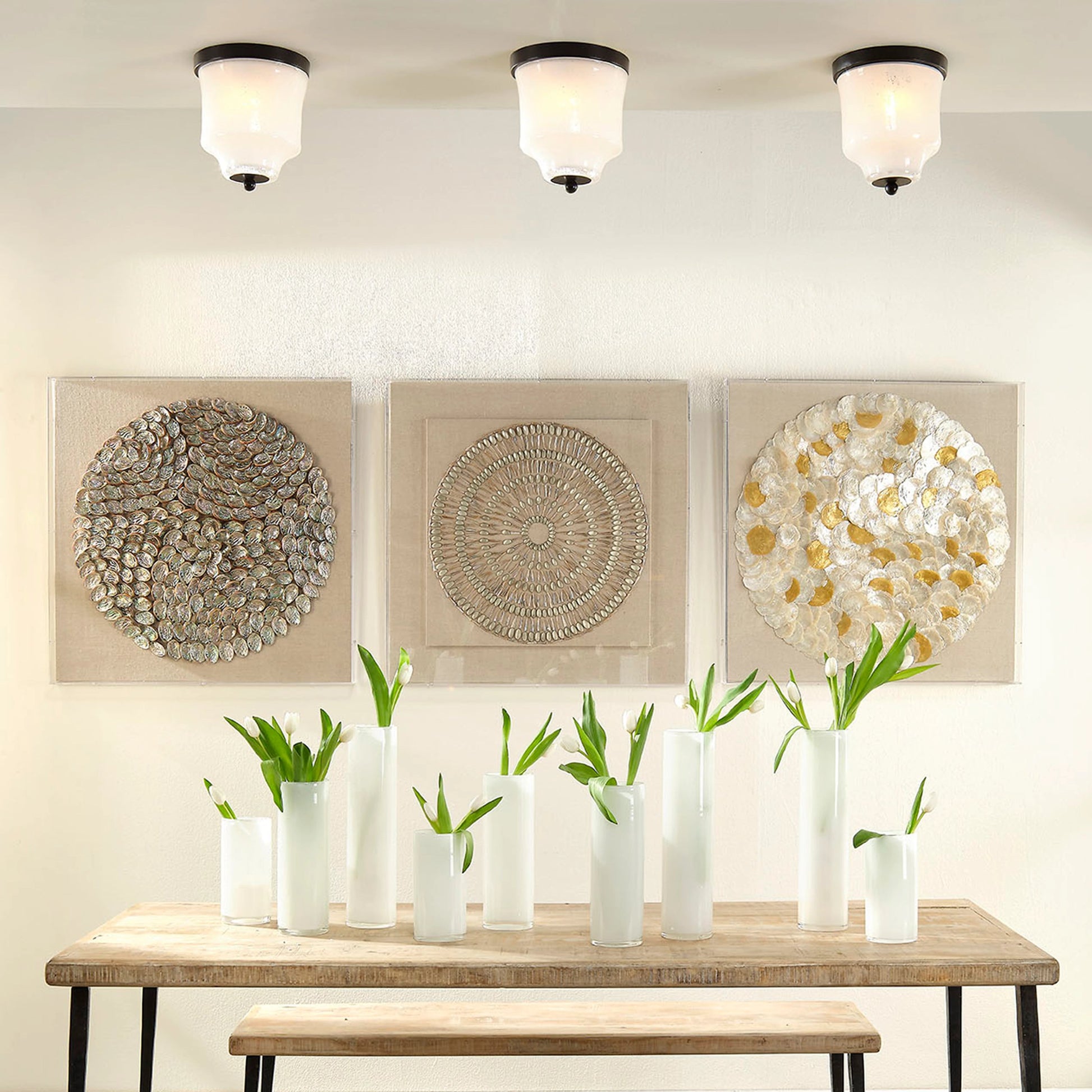 Gwendolyn Vases by Jamie Young. Made from glass in a modern style.