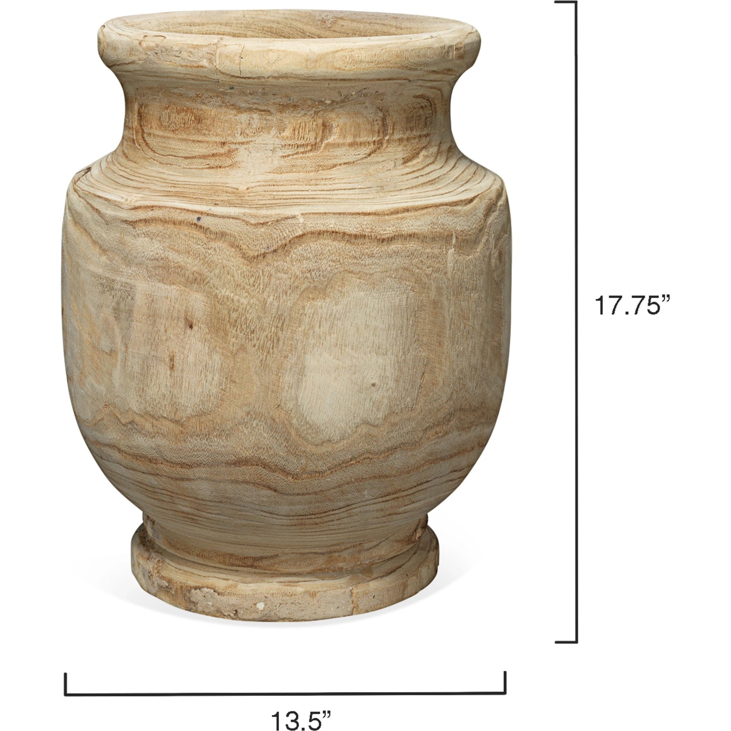 002 S-292028 | Additional Silo | Laguna Wooden Vase by Jamie Young in natural wood. Made from wood in a transitional style.