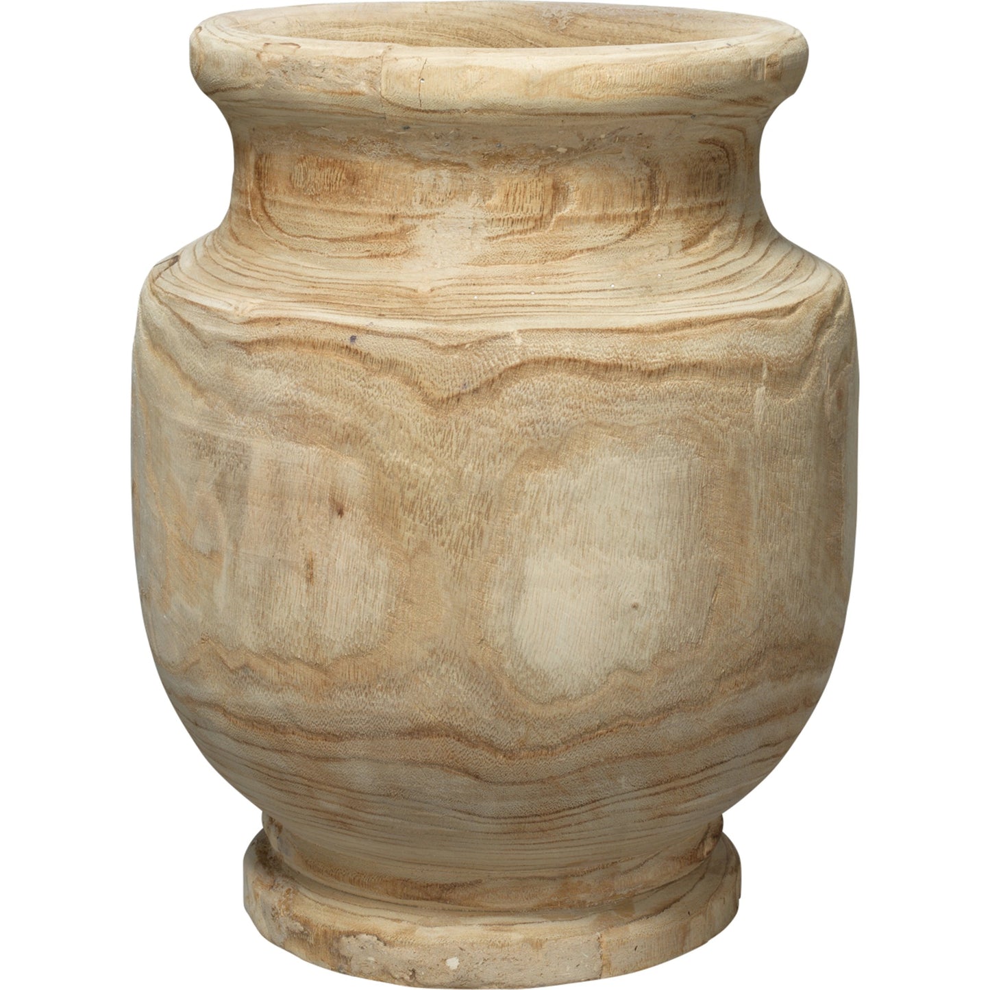 001 S-292028 | Primary Silo | Laguna Wooden Vase by Jamie Young in natural wood. Made from wood in a transitional style.