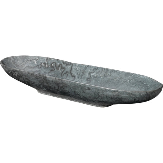 Long Oval Marble Bowl by Jamie Young. Made from marble in a eclectic & global style.
