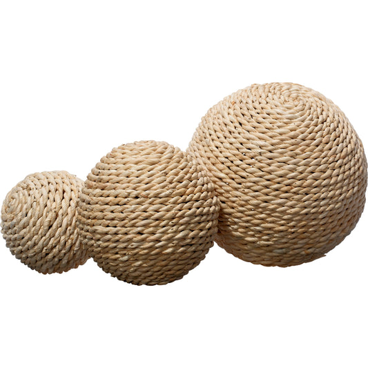 Malibu Balls by Jamie Young. Made from cornstraw in a cottage & farmhouse style.