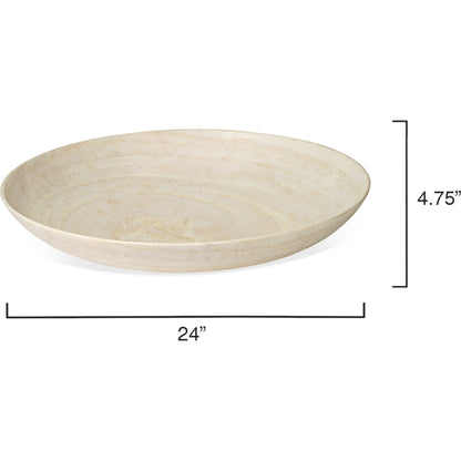 Marble Bowl by Jamie Young in white marble. Made from marble in a eclectic & global style.